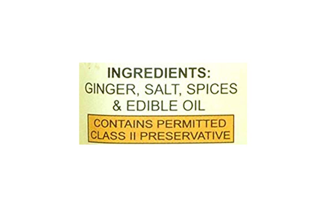 Sun Grow Ginger Pickle    Plastic Jar  500 grams